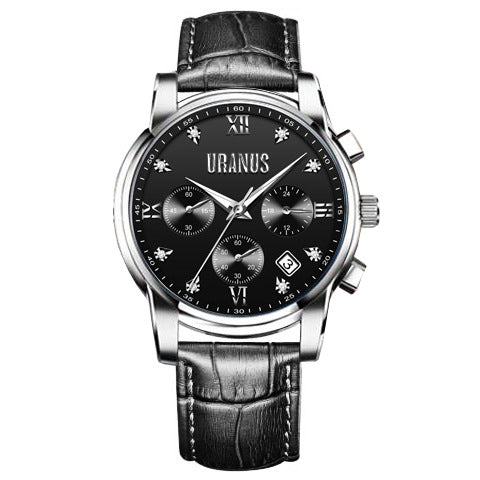 Simple Men's Automatic Quartz Non-mechanical Waterproof Watch
