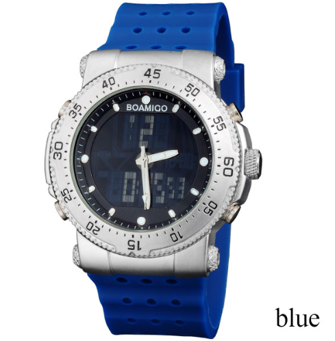 BOAMIGO watch sports waterproof double display watch