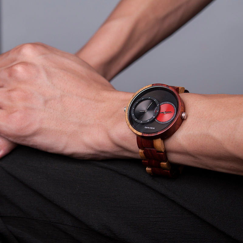 BOBO BIRD Thin Men Watch Original Wood Watches