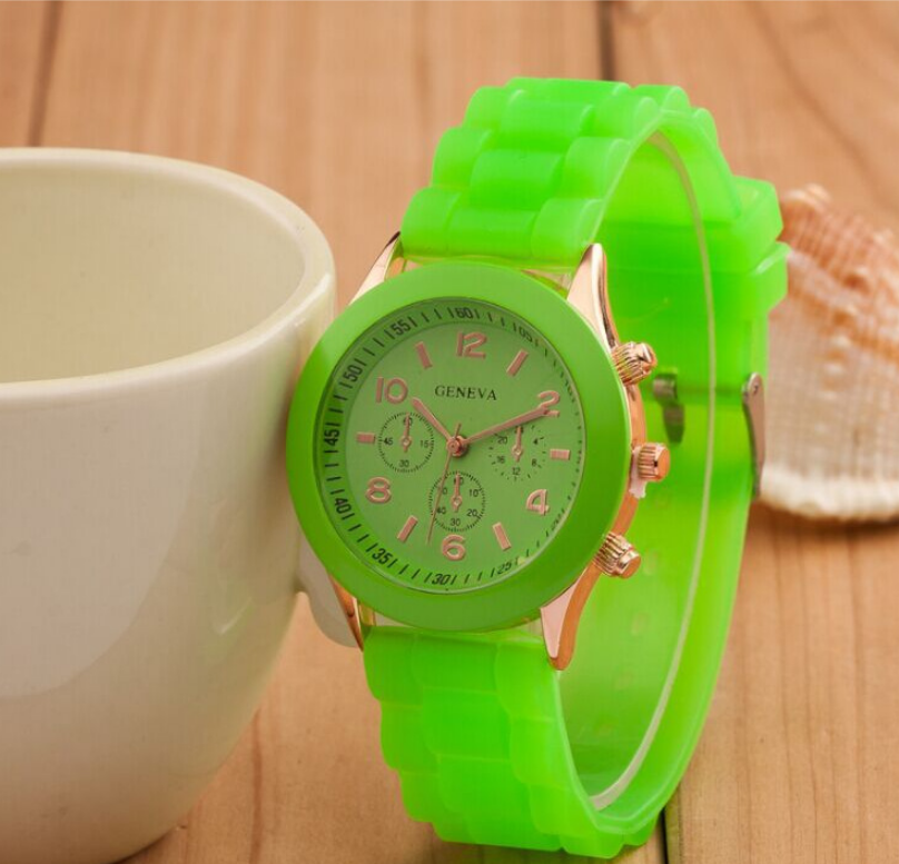 Foreign trade explosions Geneva jelly silicone watch GENEVA