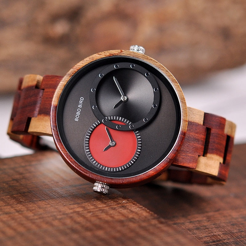 BOBO BIRD Thin Men Watch Original Wood Watches