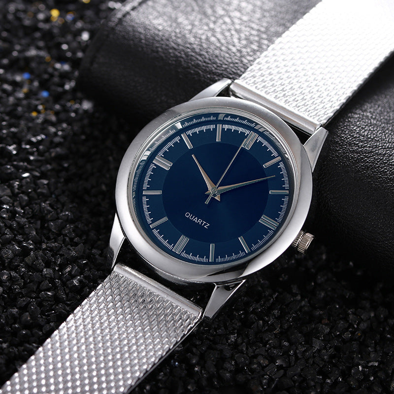 Mesh strap quartz watch