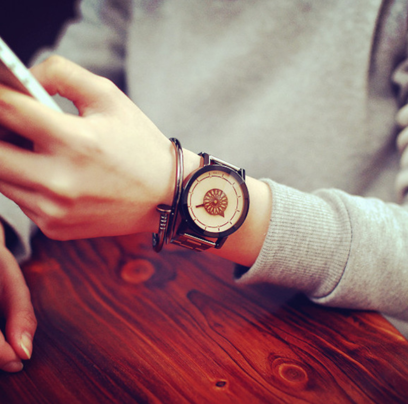 Lovers Watch Black And White Boys And Girls Personality Leisure