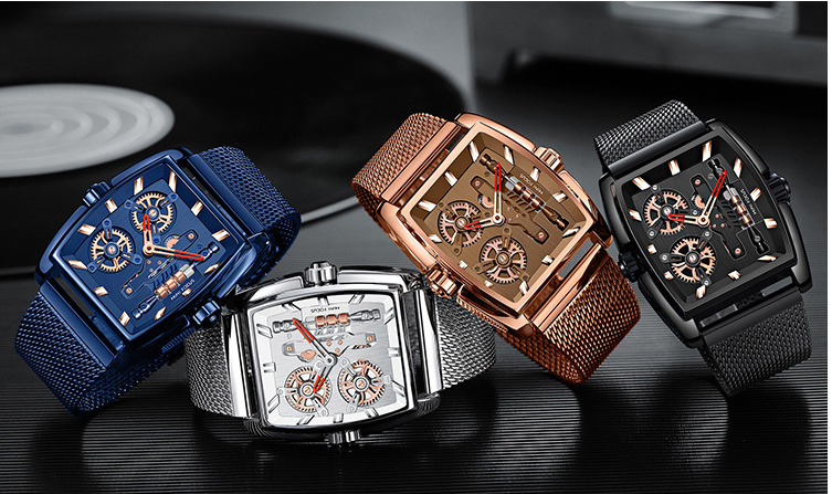 Barrel shell anti-Milan mesh belt men's watch