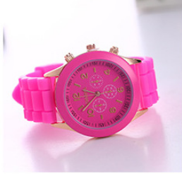 Foreign trade explosions Geneva jelly silicone watch GENEVA
