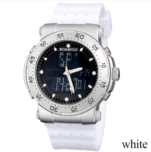 BOAMIGO watch sports waterproof double display watch