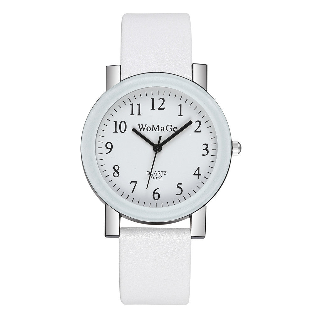 Large Dial Male And Female Student Watch Fashion Simple College Style Digital Face