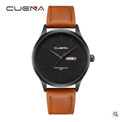 CUENA quartz watch waterproof belt simple watch