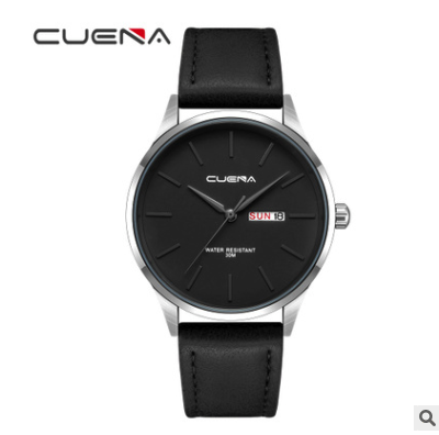 CUENA quartz watch waterproof belt simple watch