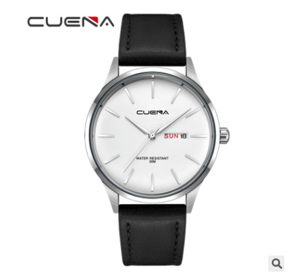 CUENA quartz watch waterproof belt simple watch