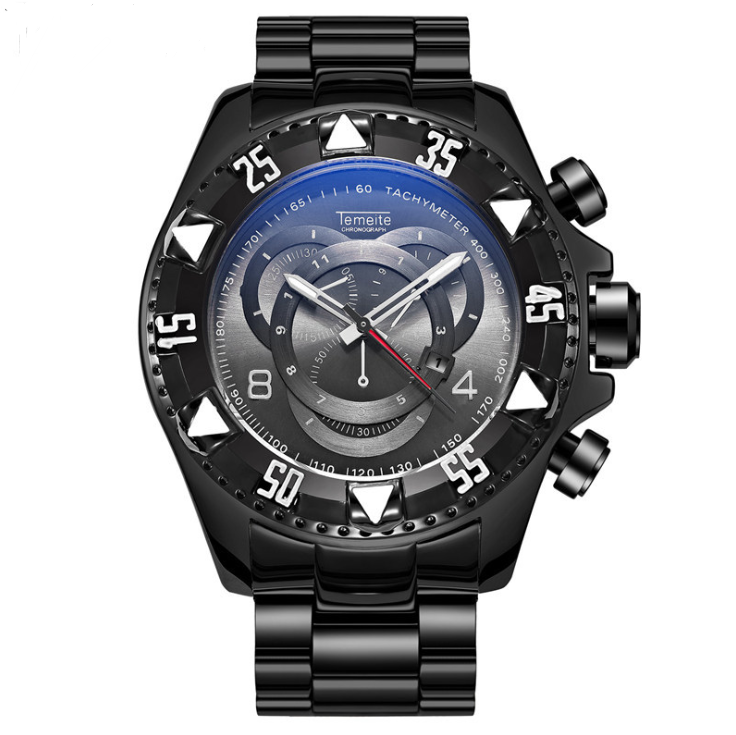 Explosion models watch men's fake three-eye luminous large