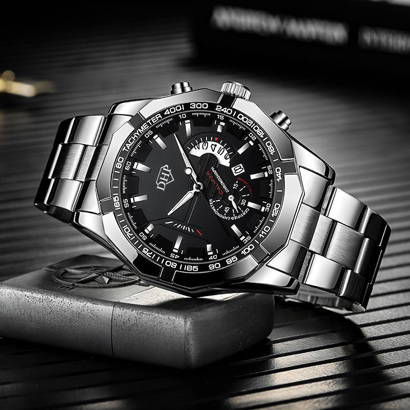 Automatic movement watch men's hollow calendar