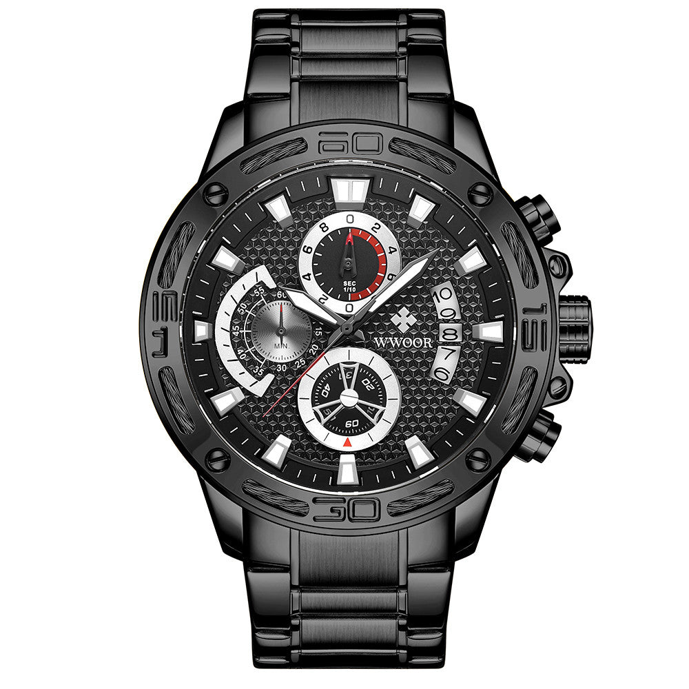 WWOOR Fashion Mens Watches Top Brand Luxury Gold