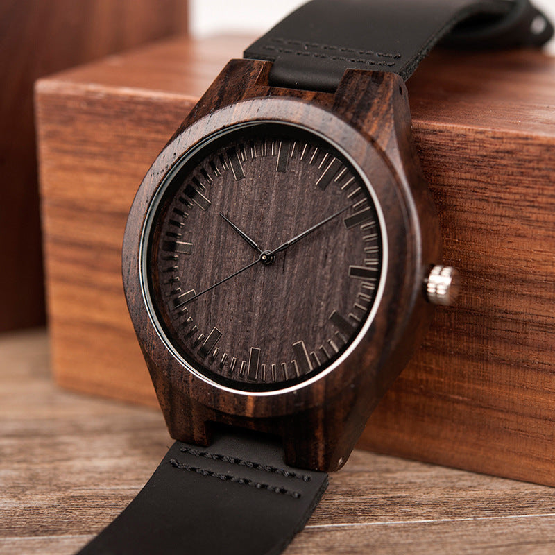 BOBO BIRD Engraving Men Watches Family Gifts