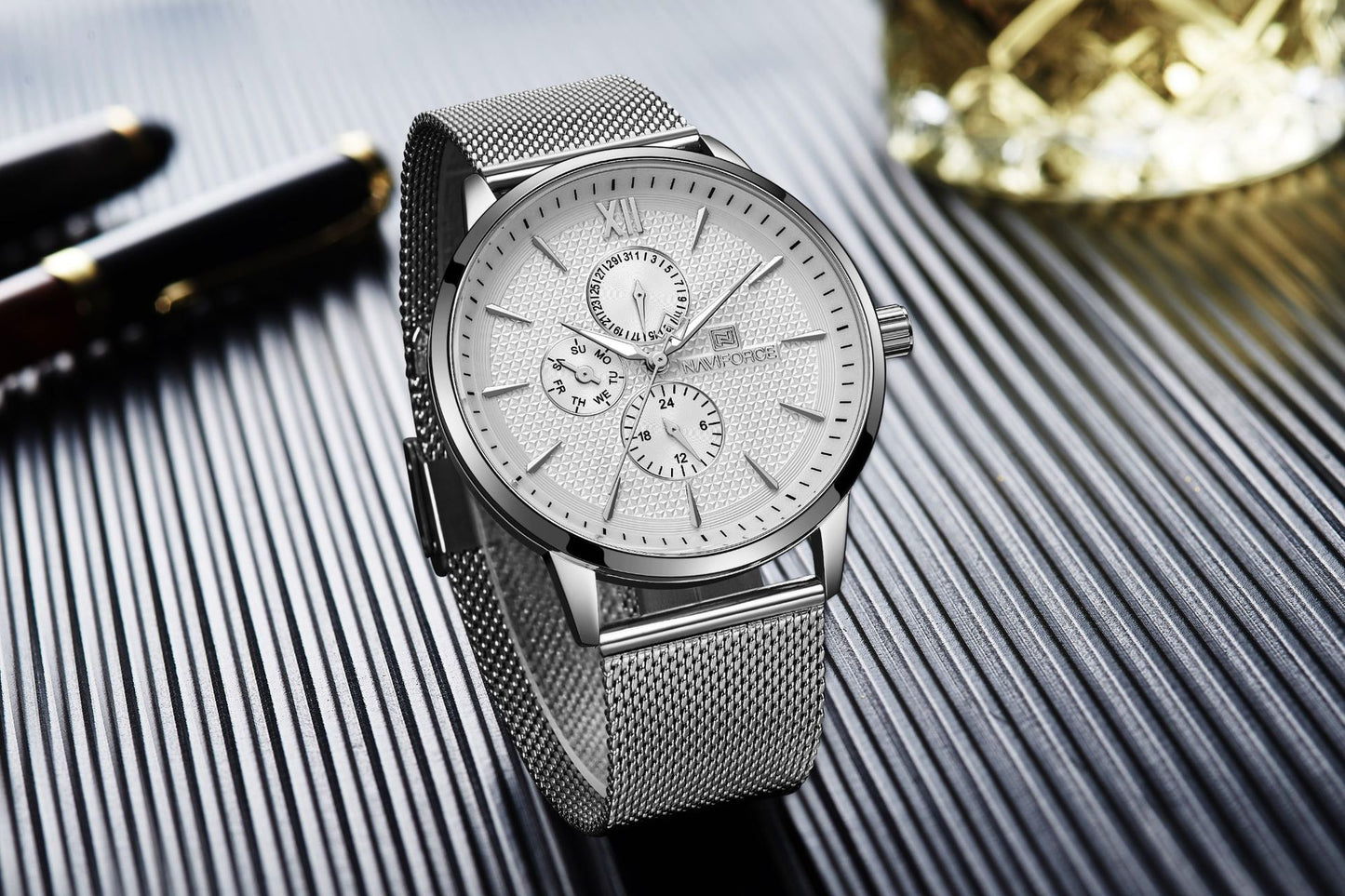 Men'S Watch, Mesh Strap Men'S Watch,