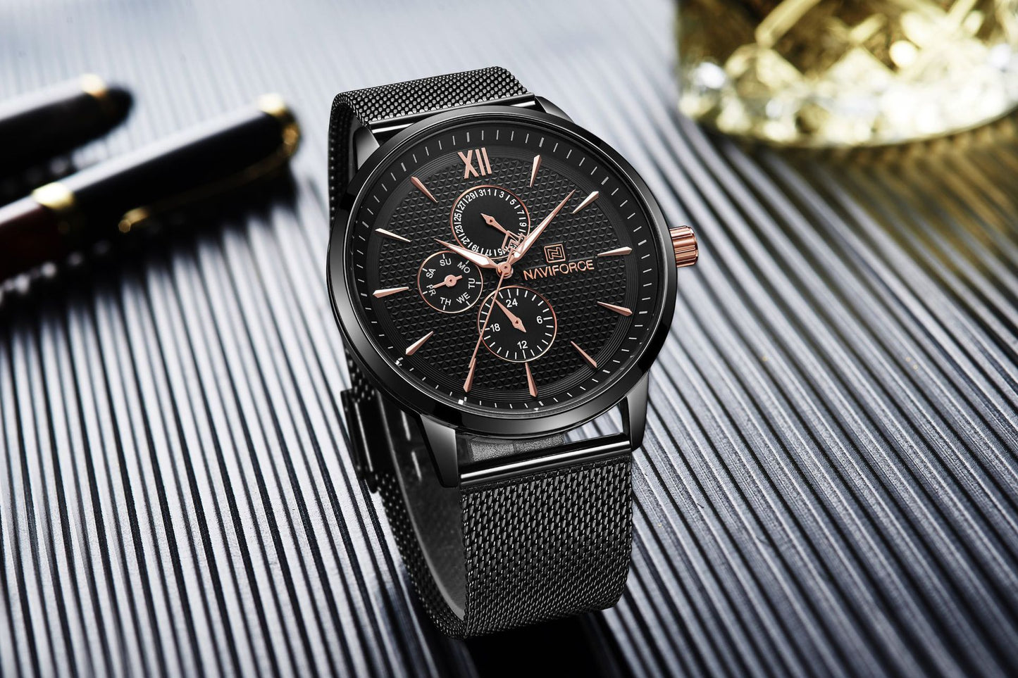 Men'S Watch, Mesh Strap Men'S Watch,