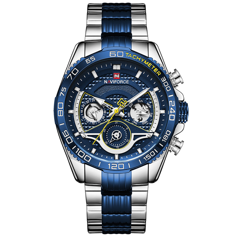 Lingxiang 9185 Men'S Watch Six-Pin Steel Band Watch