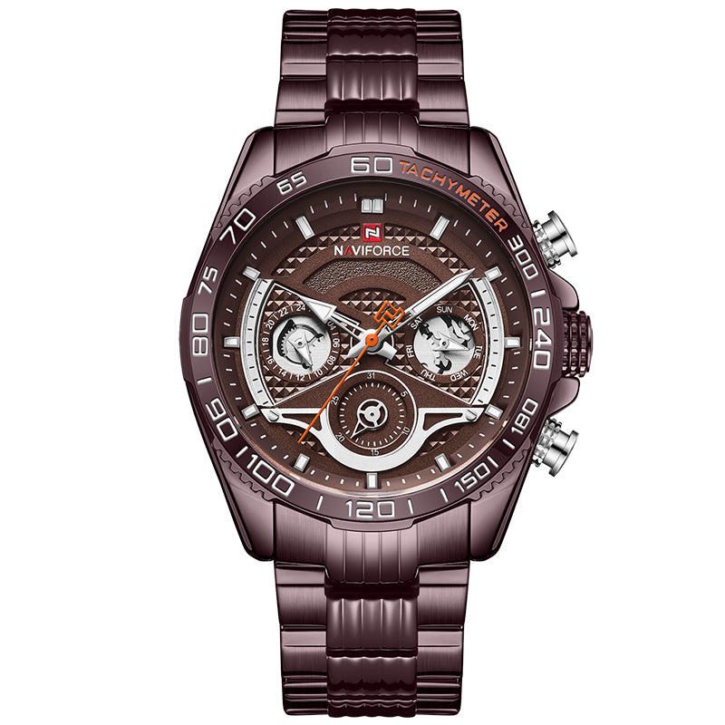 Lingxiang 9185 Men'S Watch Six-Pin Steel Band Watch