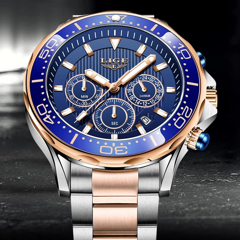 Men's Quartz Watch Multifunction Chronograph