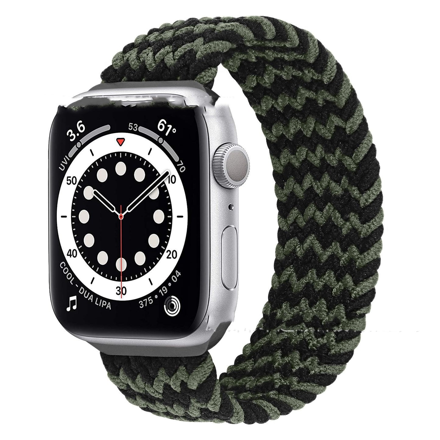 Woven Integrated Silicone Elastic Watch Strap
