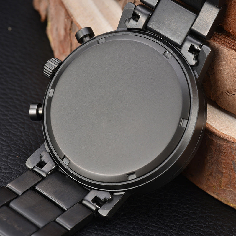 Casual Multifunctional Creative Green Sandalwood Watch