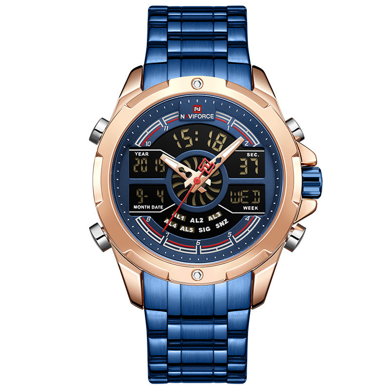 Waterproof Steel Band Men's Multifunctional Sports And Leisure Watch