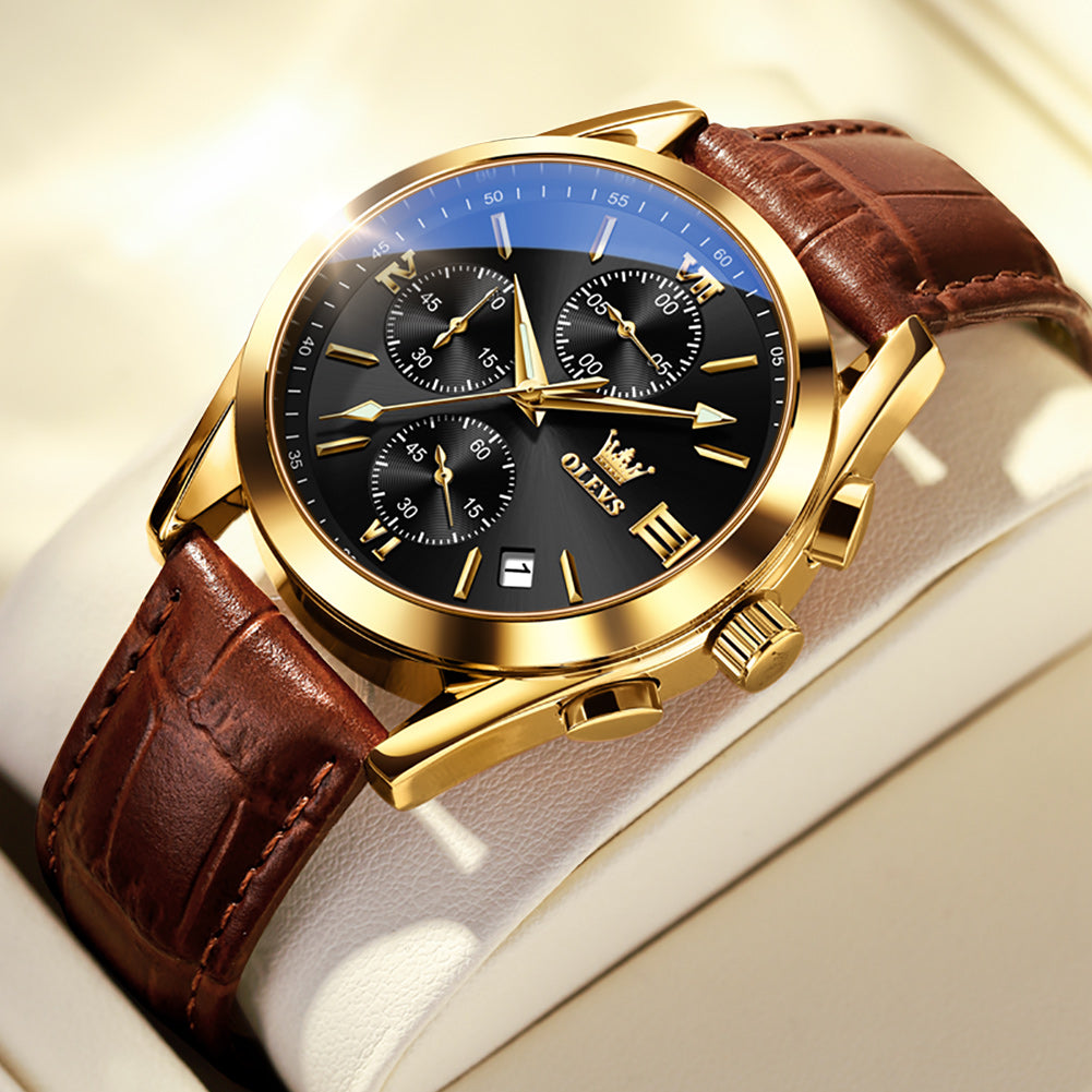 Multi-function Three-eye Six-needle Sports Chronograph Men's Watch Men's Watch