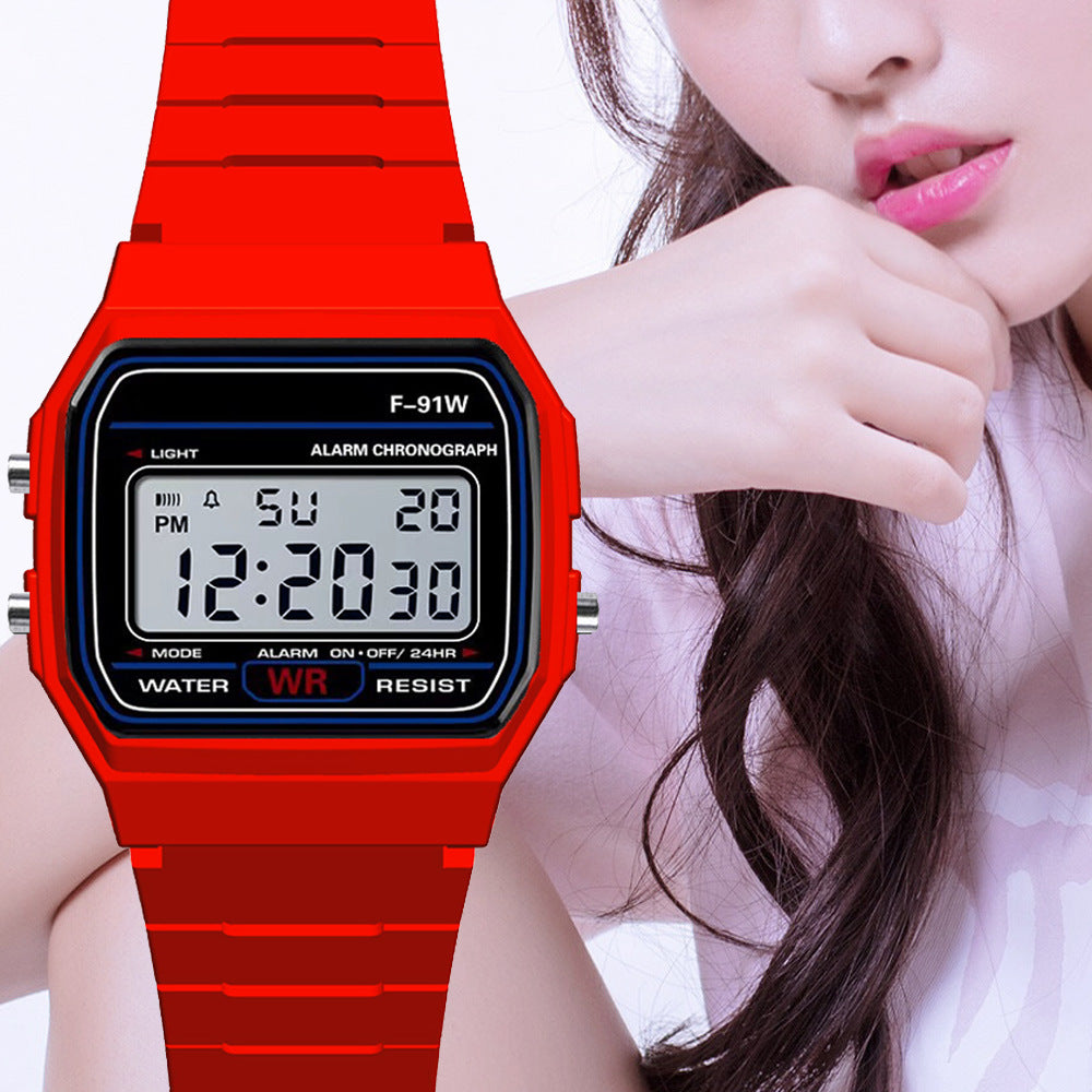 Digital Display Waterproof Round Watch Children Electronic Watch
