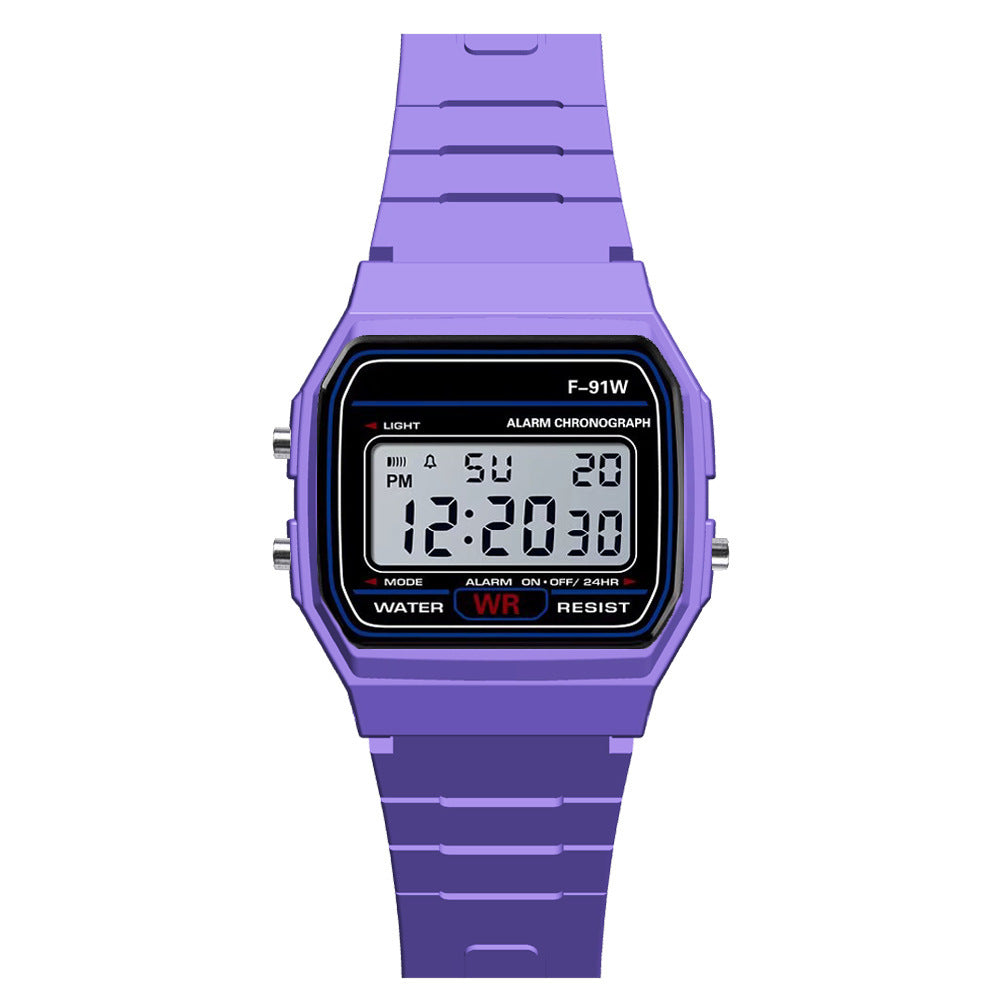Digital Display Waterproof Round Watch Children Electronic Watch