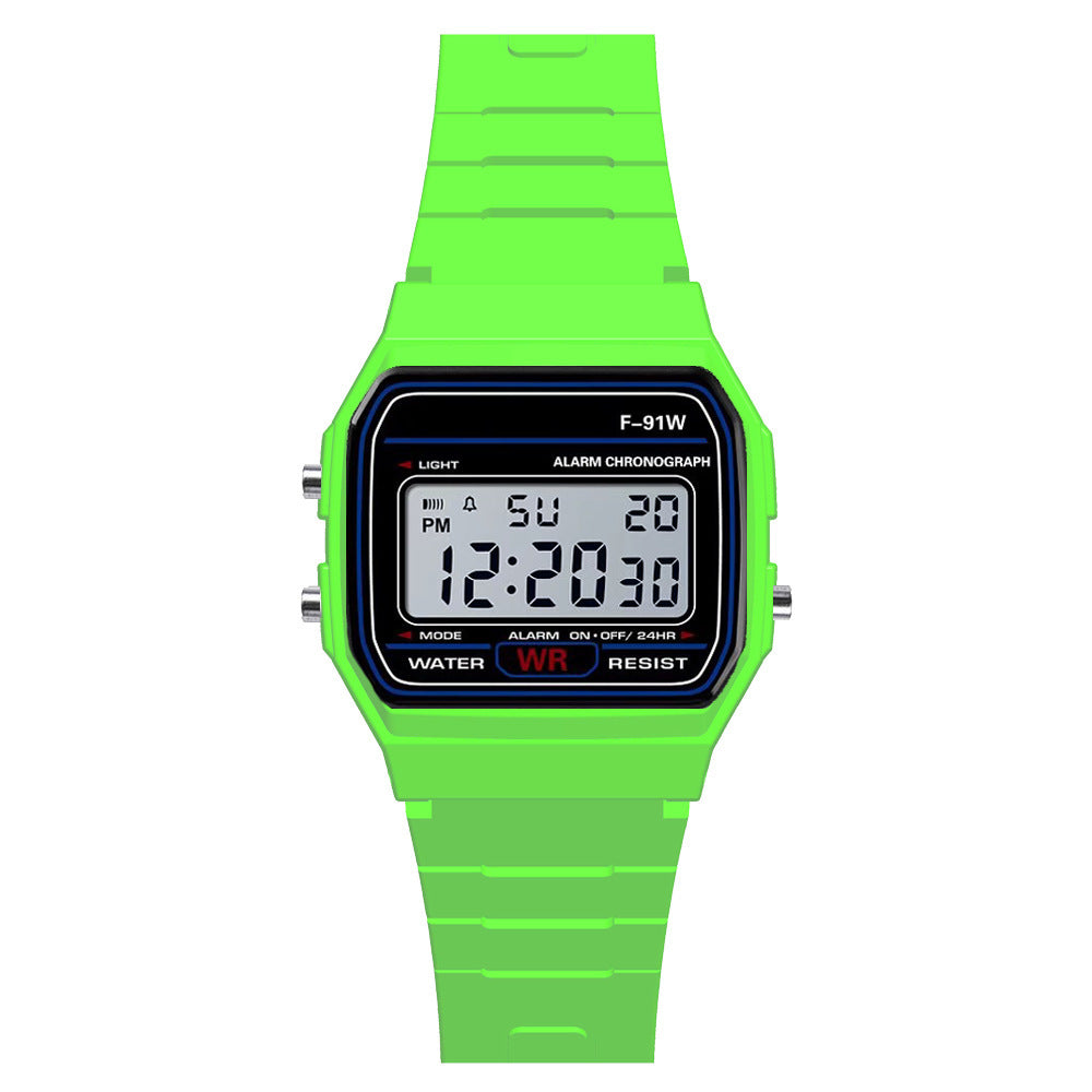 Digital Display Waterproof Round Watch Children Electronic Watch