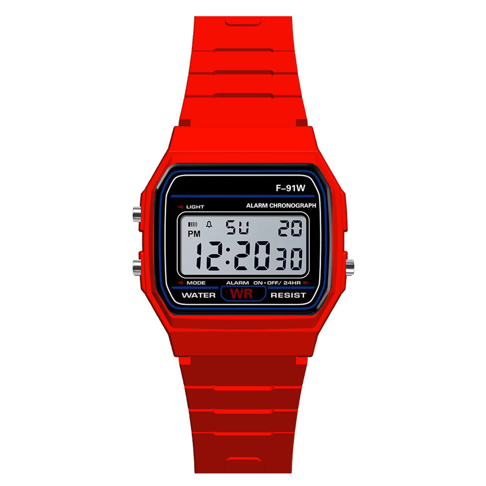 Digital Display Waterproof Round Watch Children Electronic Watch