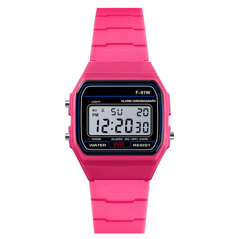 Digital Display Waterproof Round Watch Children Electronic Watch