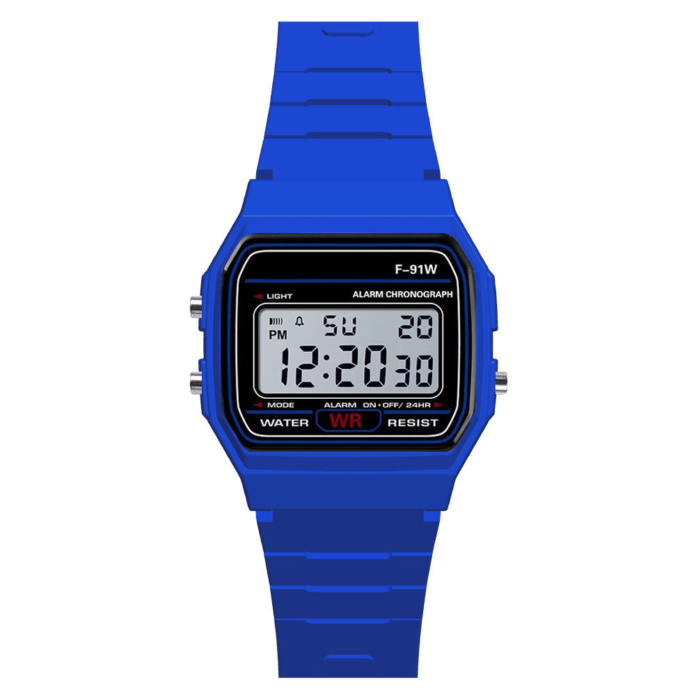 Digital Display Waterproof Round Watch Children Electronic Watch