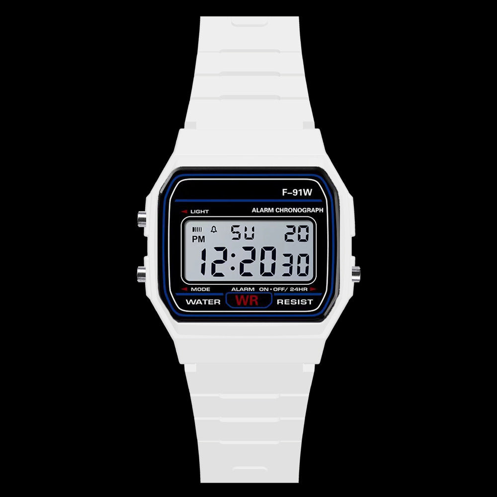 Digital Display Waterproof Round Watch Children Electronic Watch