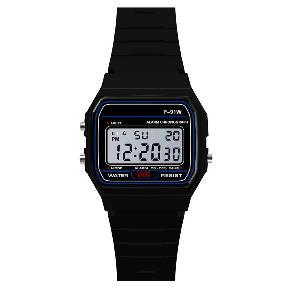 Digital Display Waterproof Round Watch Children Electronic Watch