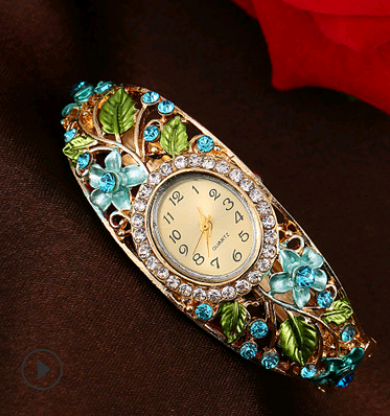 Bracelet Watch Popular Models High-grade Diamond National Wind Painting Accessories Female