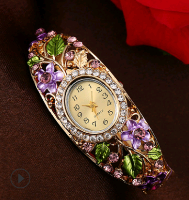 Bracelet Watch Popular Models High-grade Diamond National Wind Painting Accessories Female