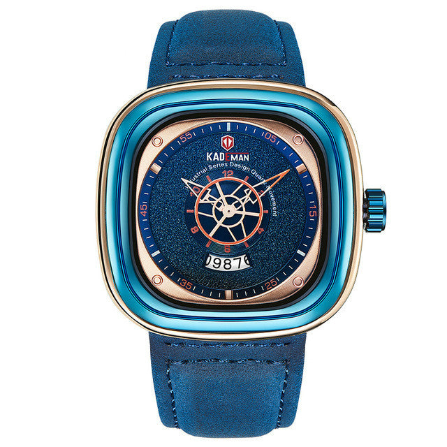 Quartz watch with belt