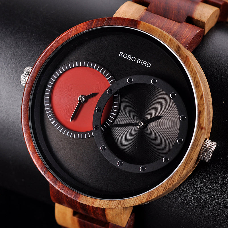 BOBO BIRD Thin Men Watch Original Wood Watches