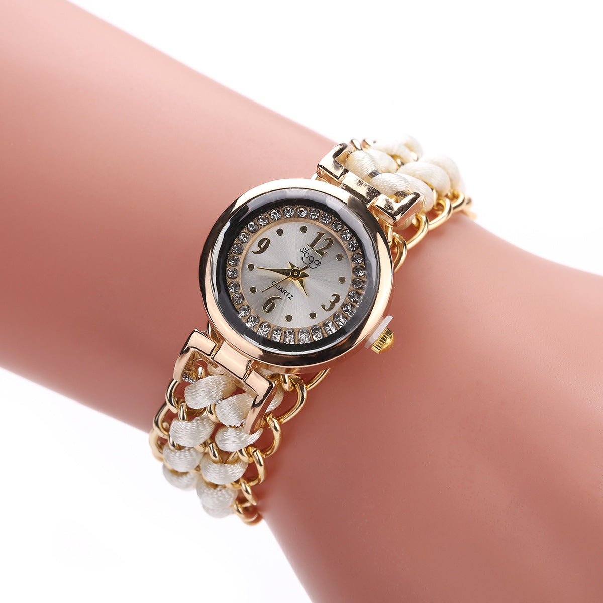 Fashion Leisure High Quality Woman Watch Women Knitting Rope Chain