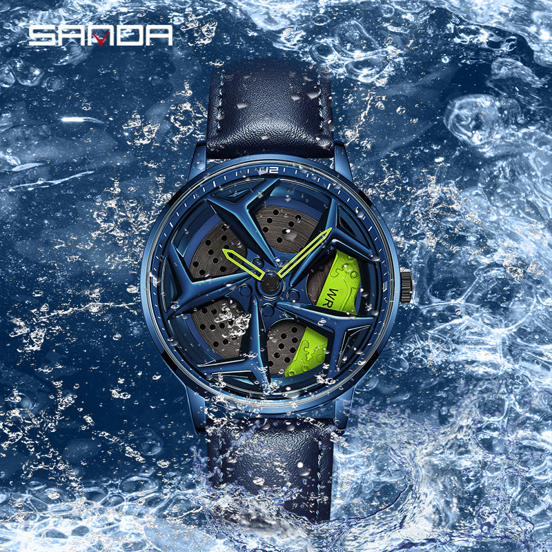 Steel Belt Rotating Trend Fashion Waterproof Student Cool Boys Watch