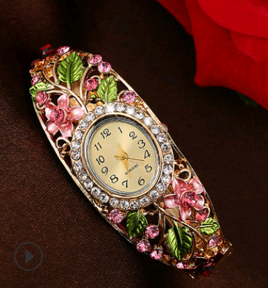 Bracelet Watch Popular Models High-grade Diamond National Wind Painting Accessories Female