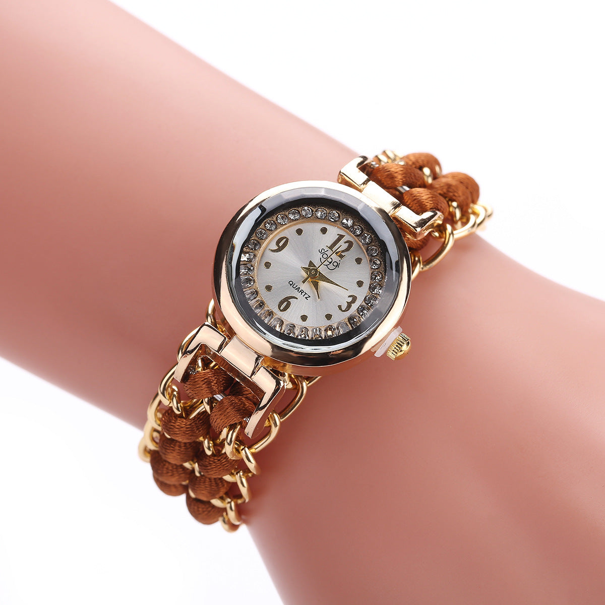 Fashion Leisure High Quality Woman Watch Women Knitting Rope Chain