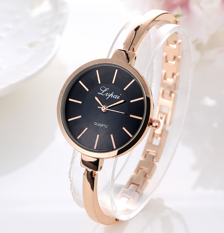 Lvpai Rose Gold Women Bracelet Watches Fashion Luxury Quartz-Watches
