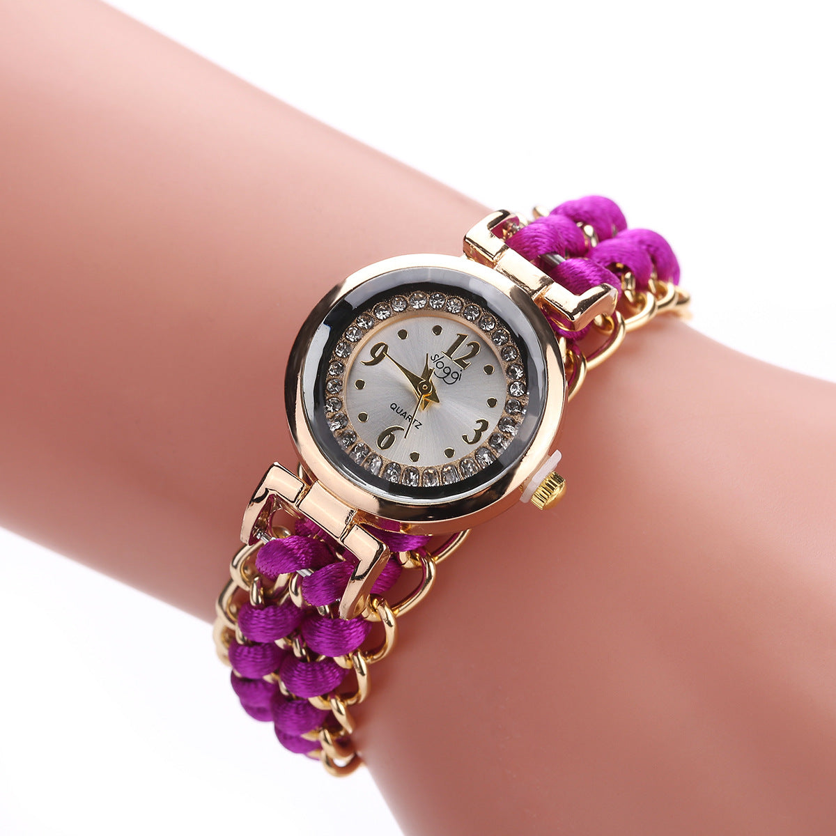 Fashion Leisure High Quality Woman Watch Women Knitting Rope Chain