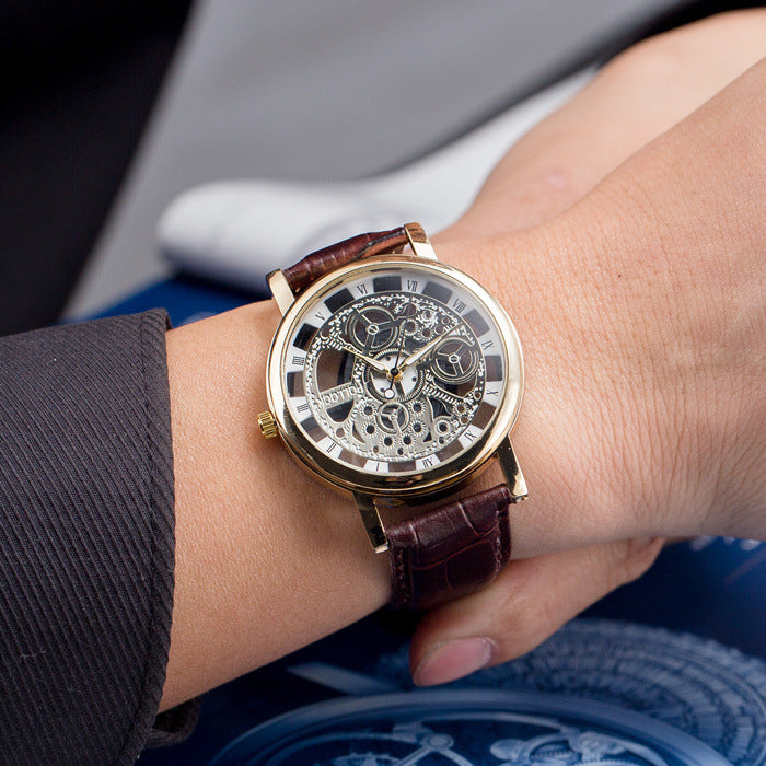 Energy-saving with hollow non mechanical watch