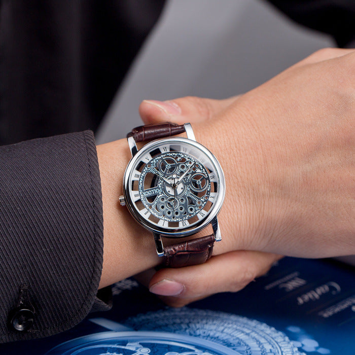 Energy-saving with hollow non mechanical watch
