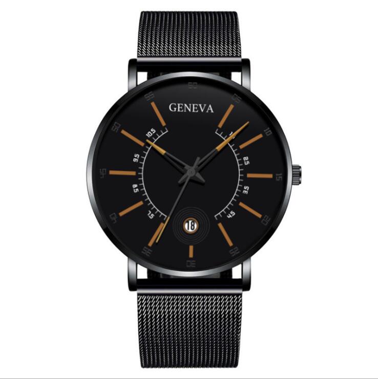 Fashion men's business watch quartz watch classic creative calendar watch