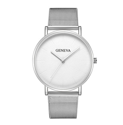 Mesh belt watch Men's fashion popular simple watch ultra-thin style Mesh belt watch
