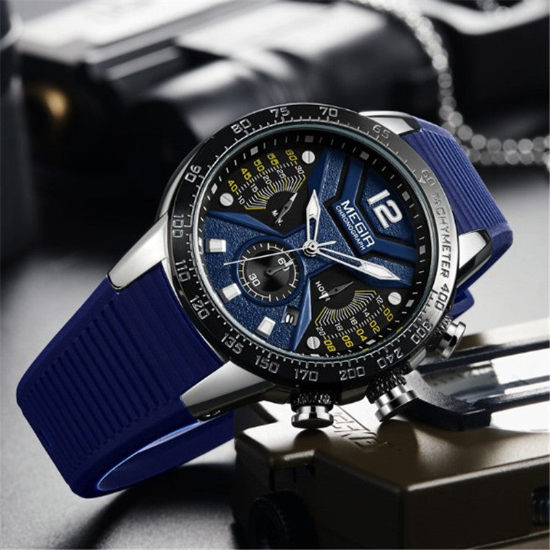 Chronograph Waterproof Fashion Sports Quartz Watch